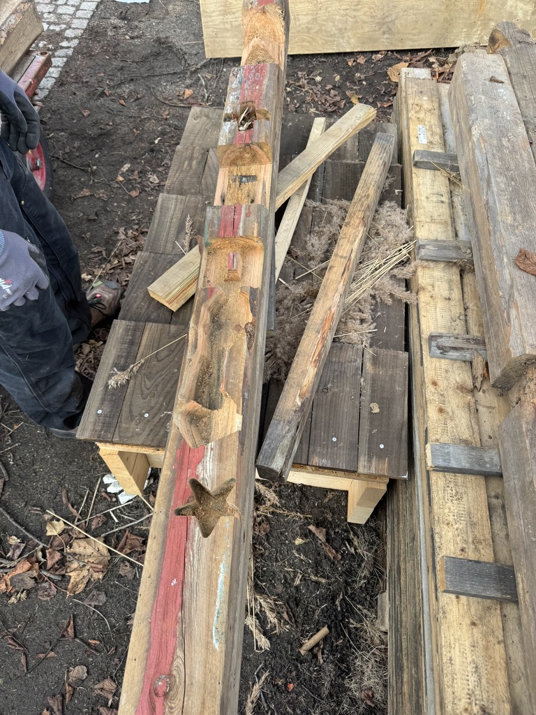 nice colored timber beam